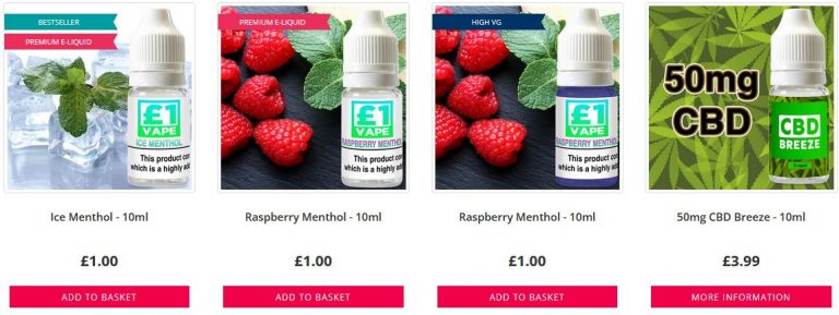 Fresh Menthol E Liquids 768x289